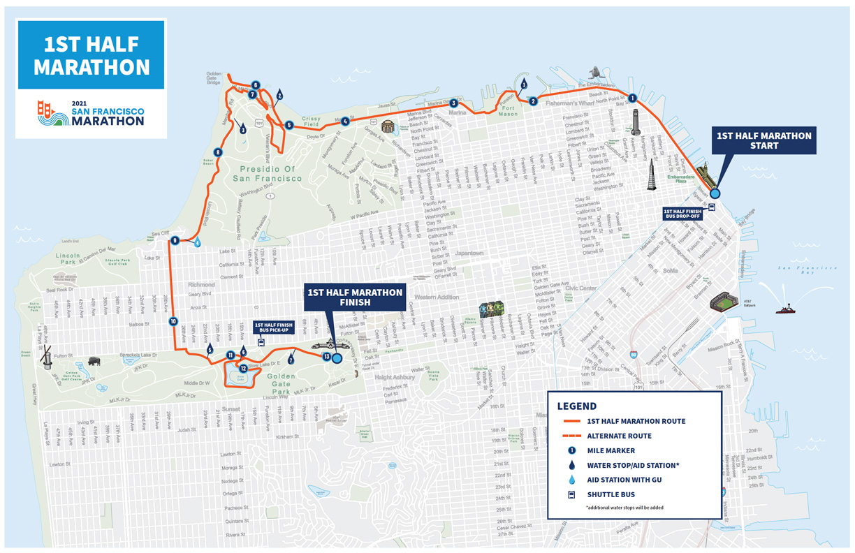 Course Maps The San Francisco Marathon